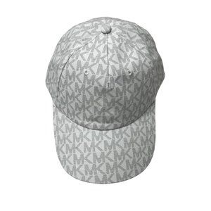 MICHAEL KORS Monogram MK Logo Baseball Cap Hat 538801C White NWOT